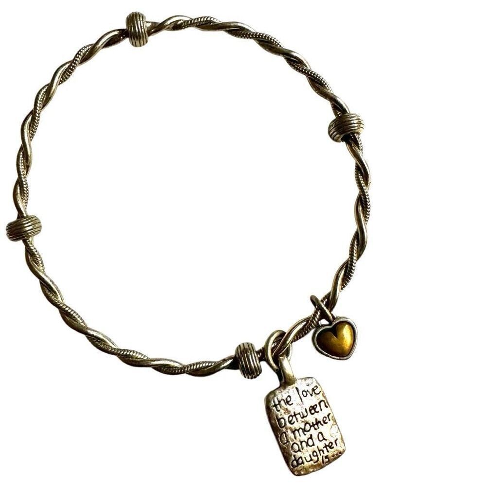 Brighton Art and Soul Daughter Mother Bangle Bracelet Twisted